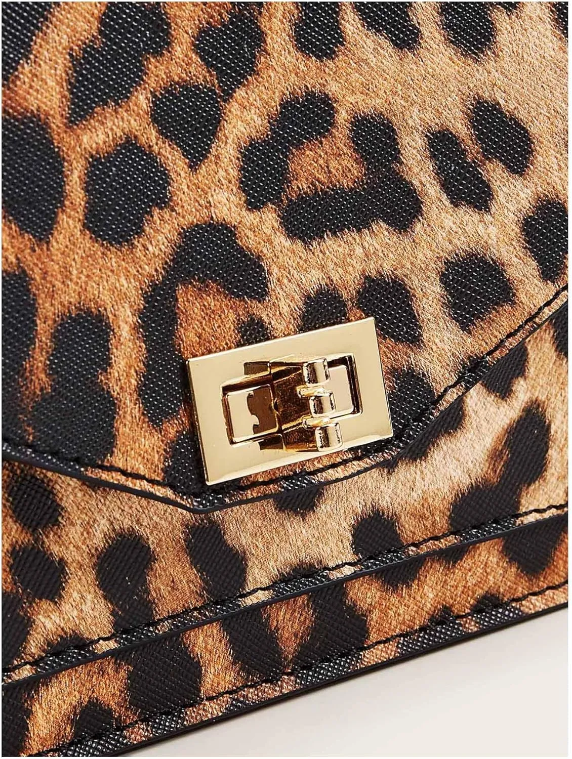 Women's Leopard Print Handbag Cheetah Trendy Top Handle Mini Bag Clutch Purses
