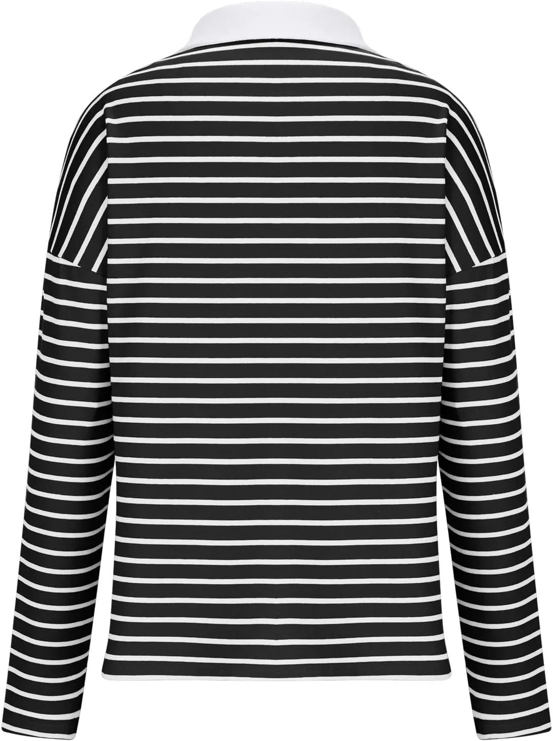 Women's Striped Oversized Hoodies,2024 Casual Cowl Neck Long Sleeve Fleece Sweatshirts,Pullover Tunic Cute Winter