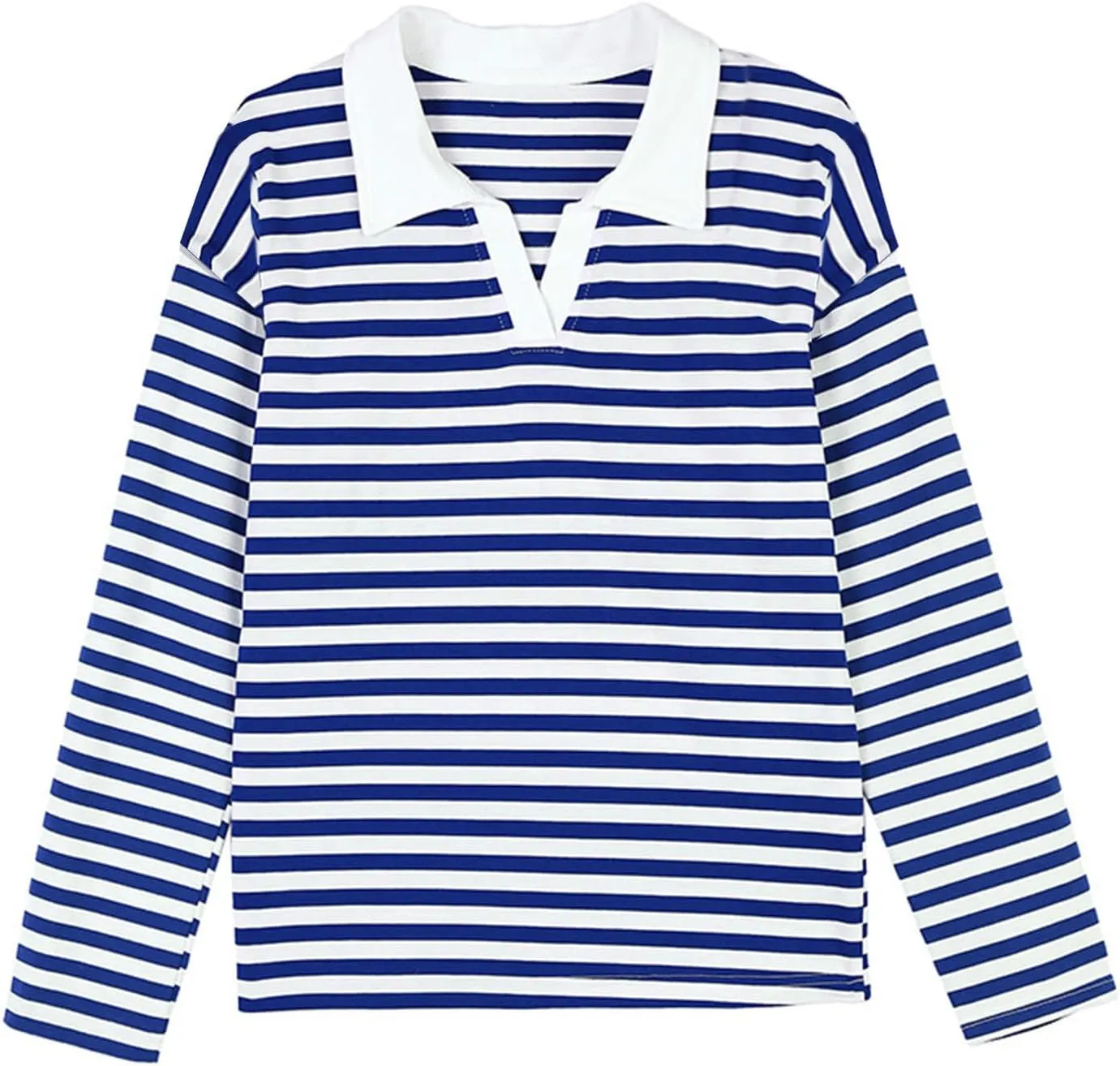 Women's Striped Oversized Hoodies,2024 Casual Cowl Neck Long Sleeve Fleece Sweatshirts,Pullover Tunic Cute Winter