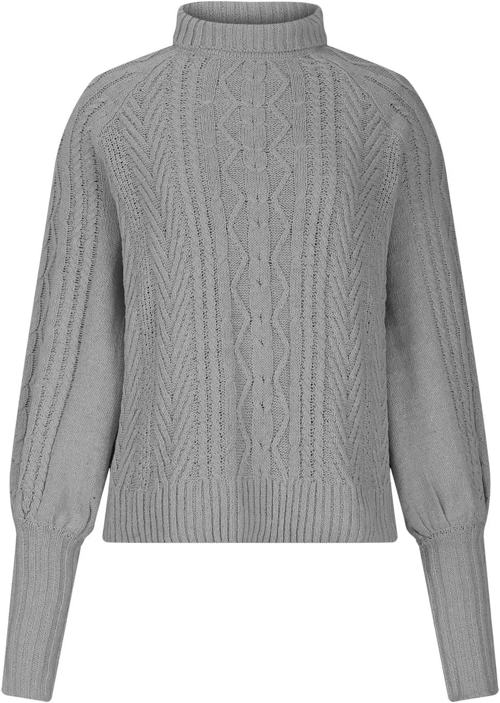 Womens Sweaters Casual Solid Long Sleeve Thick Knit Striped Pullover Crewneck Wide Hem Fitting Cozy Tops Outwear