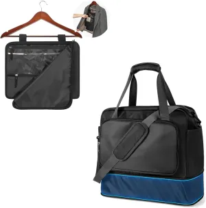 Women's Travel Diversion Safe Bag, Hidden Safe Pocket for Money Cash, Expandable Carry On Weekender Overnight Bag, Black, Men