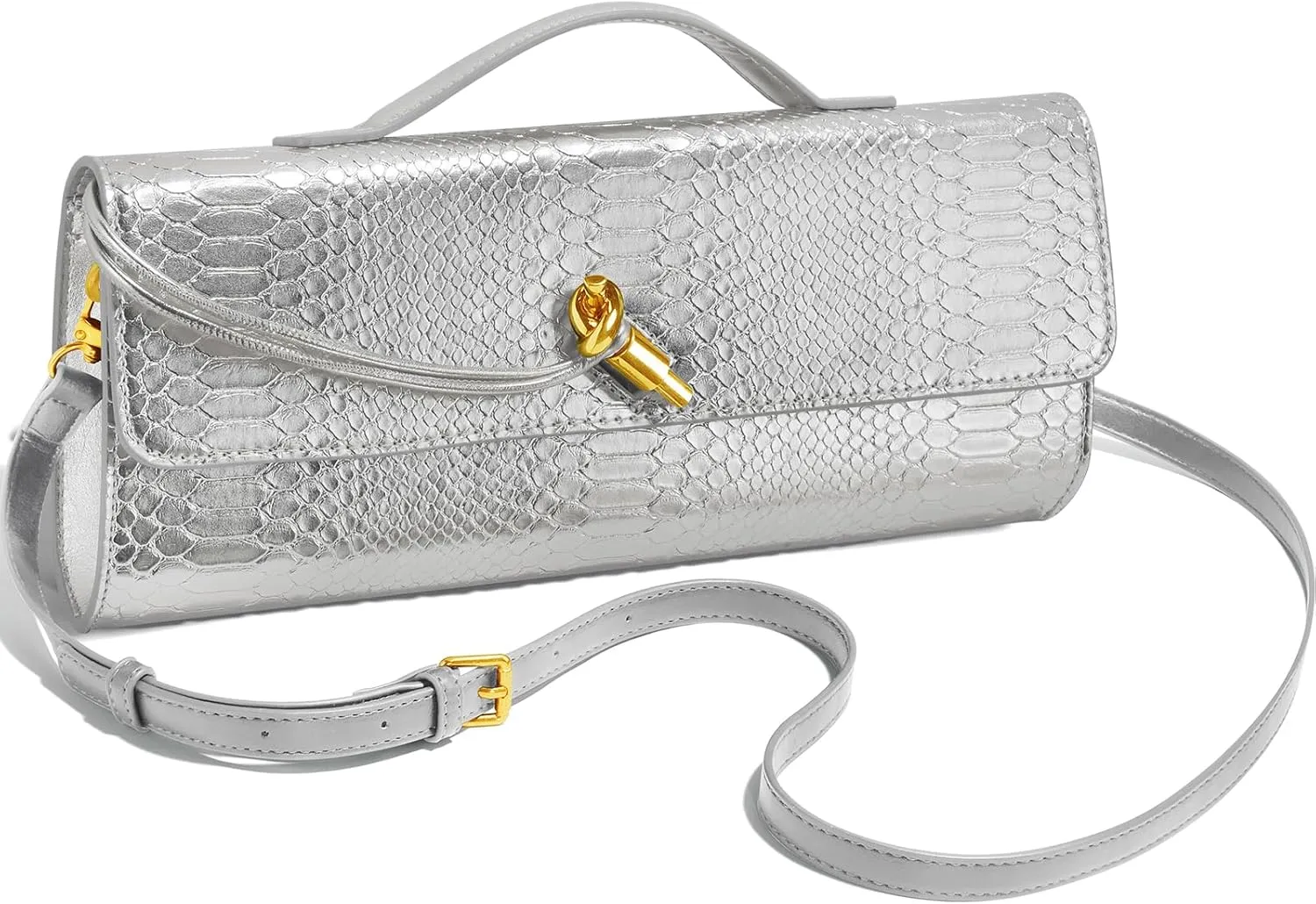 Woven Clutch Purses for Women, Leather Evening Bag Shoulder Handbag Formal Satchel Crossbody Purse Party Bag
