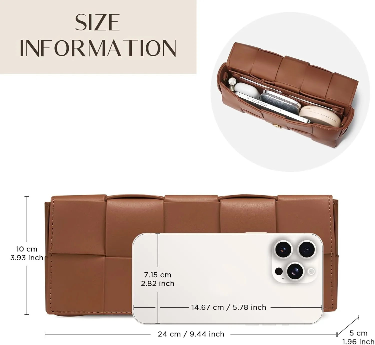 Woven Clutch Purses for Women - Sleek Shoulder Handbag for Evening, Formal Events, Wedding, Party, Special Occasions