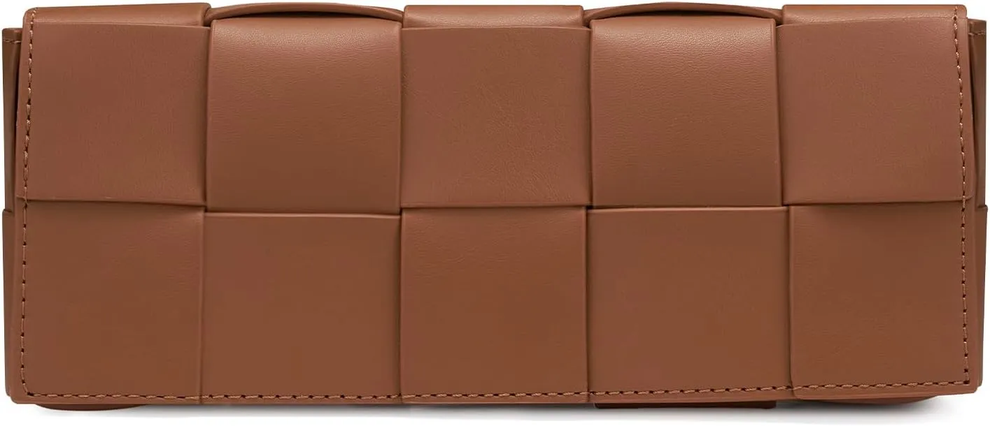 Woven Clutch Purses for Women - Sleek Shoulder Handbag for Evening, Formal Events, Wedding, Party, Special Occasions