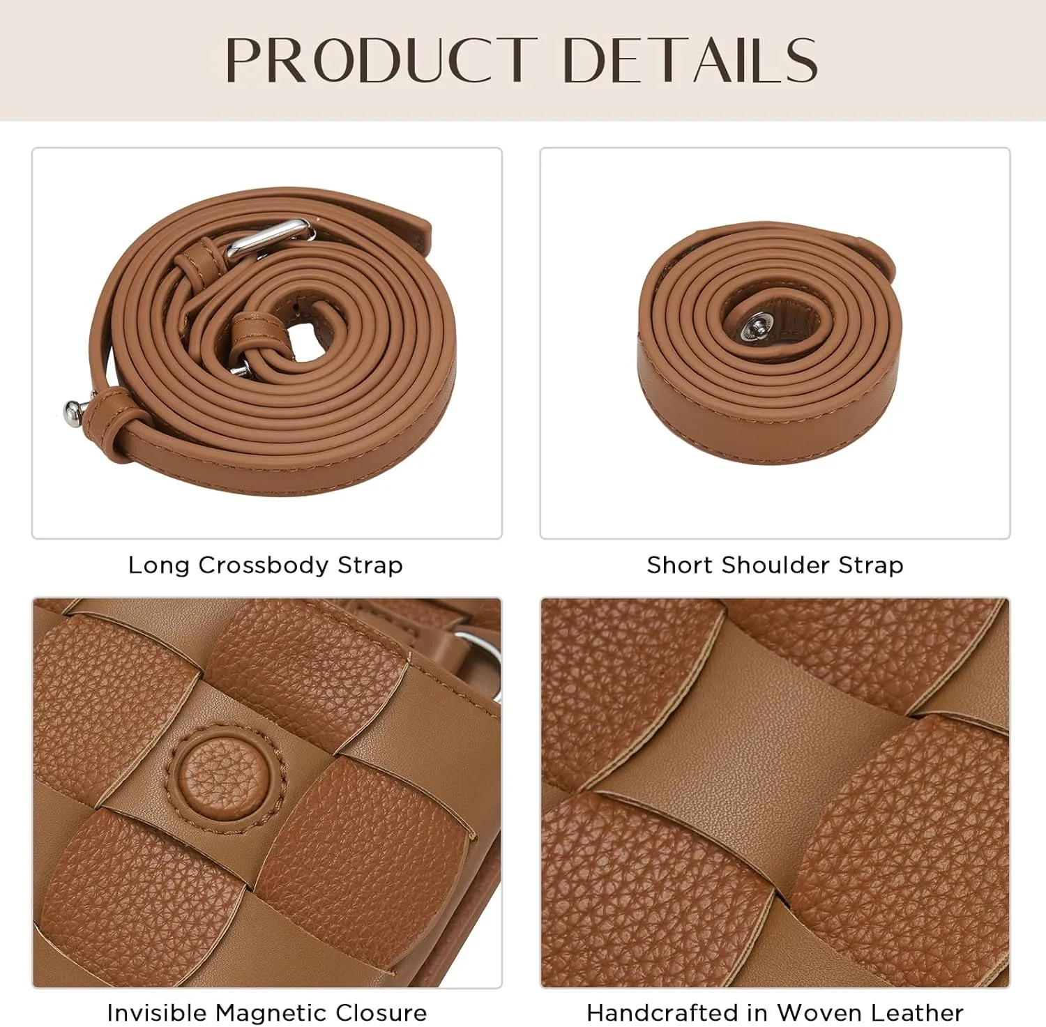 Woven Evening Clutch Purses for Women, PU Crossbody Shoulder Purse Handbag for Evening, Formal Events, Wedding, Party