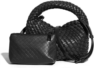 Woven Handbag Crossbody Bags for Women, Quilted Purse, Woven Bag, Gym Bag For Women,Tote Bag,Detachable Strap