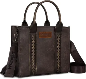 Wrangler Medium Tote Bag for Women Designer Satchel Handbags Top-handle Purses with Strap