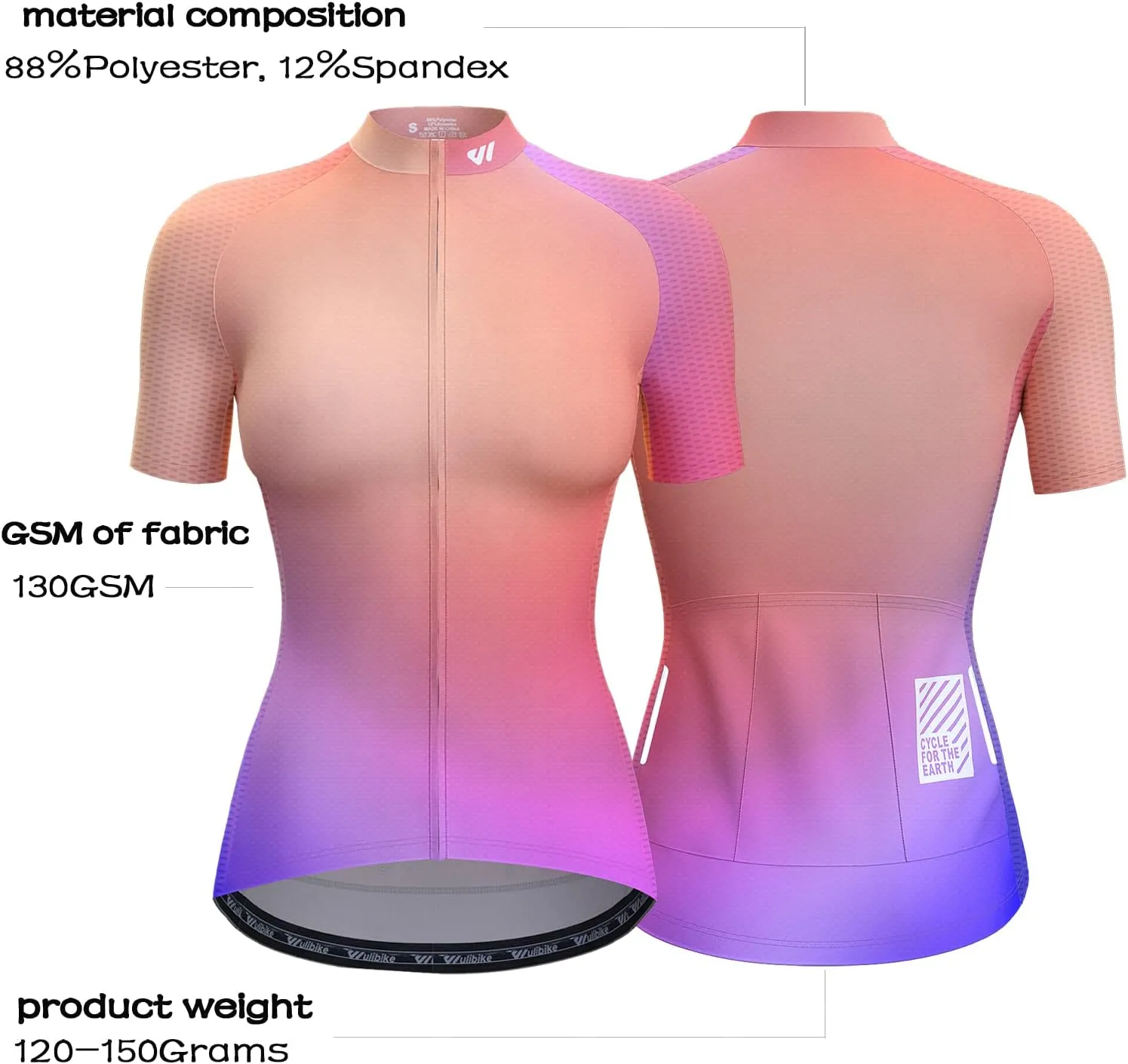 Wulibike Cycling Jersey Women Long Sleeve,Bicycle Biking Bike Shirts for Women with Pockets