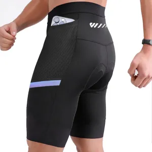 Wulibike Cycling Shorts Men Padded:Tights Highly Elastic Breathable Quick-Drying Road Bike Bicycle Shorts for Men Pockets