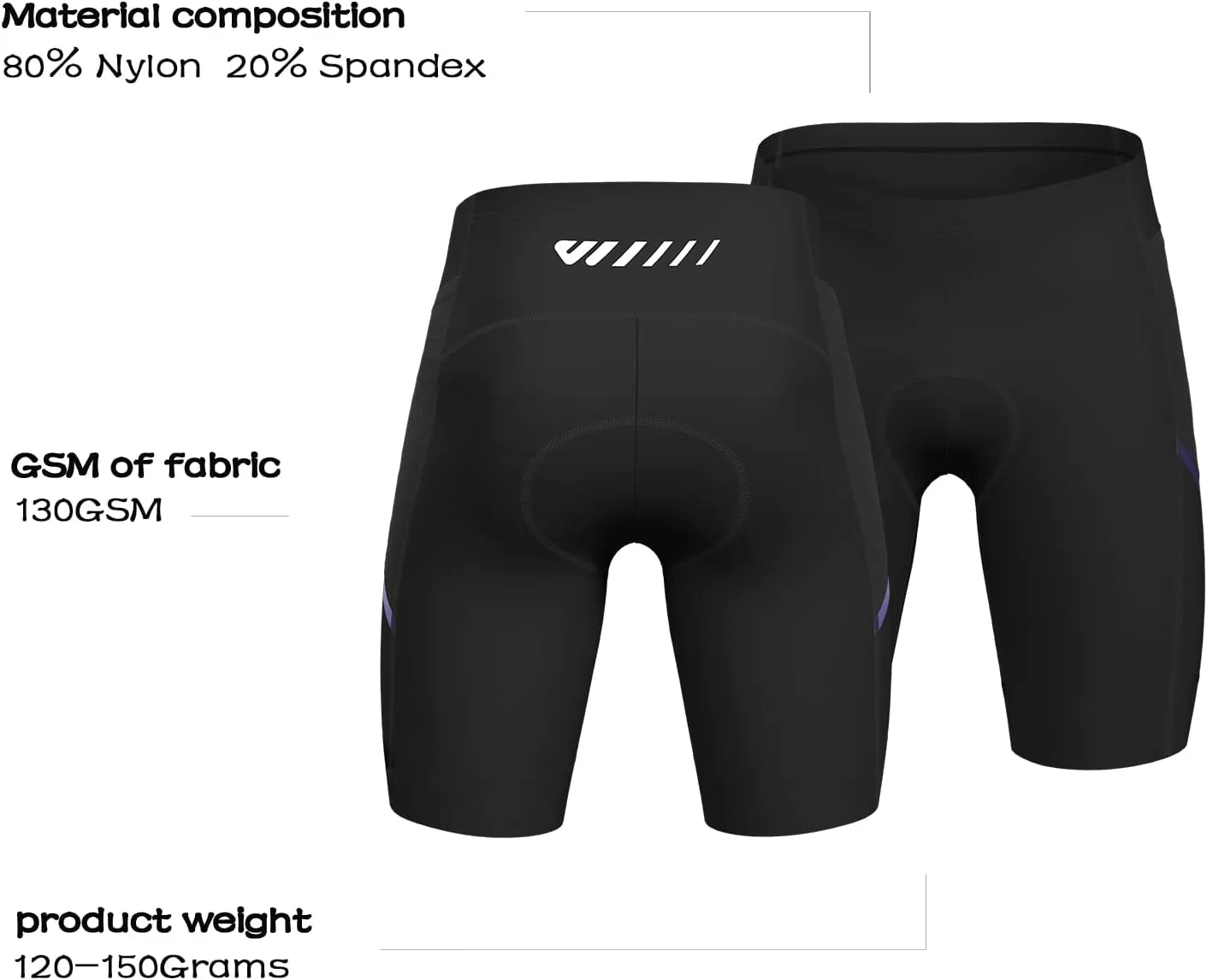 Wulibike Cycling Shorts Men Padded:Tights Highly Elastic Breathable Quick-Drying Road Bike Bicycle Shorts for Men Pockets