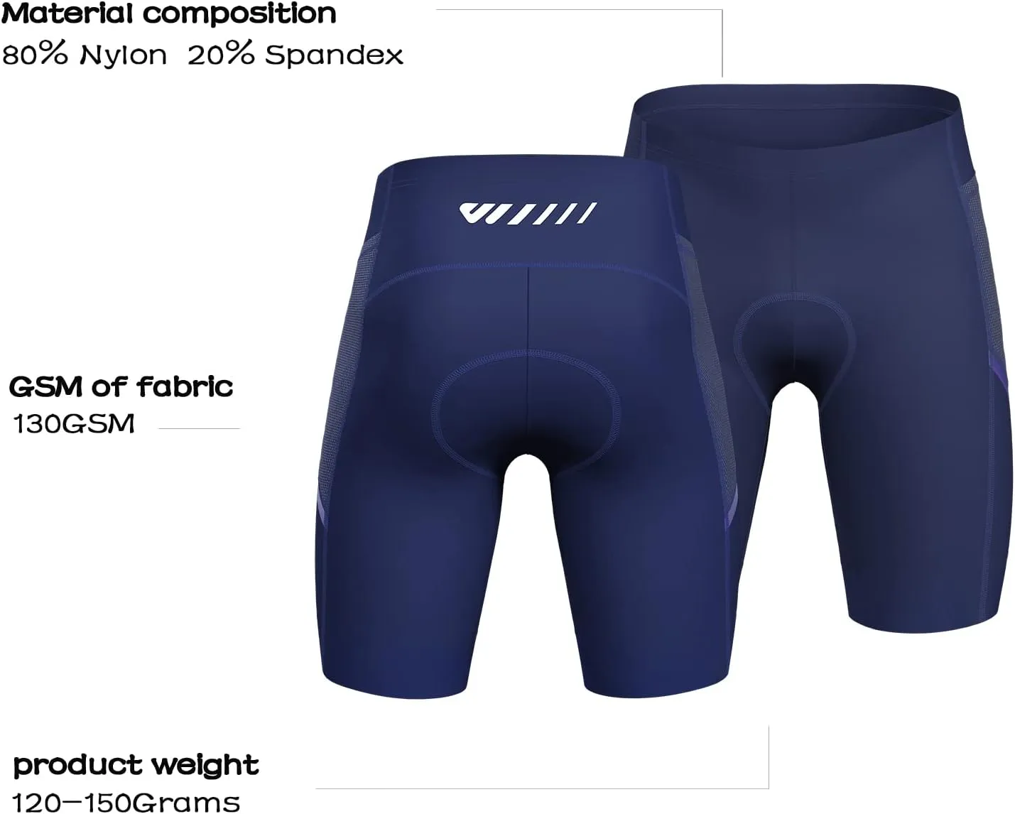 Wulibike Cycling Shorts Men Padded:Tights Highly Elastic Breathable Quick-Drying Road Bike Bicycle Shorts for Men Pockets