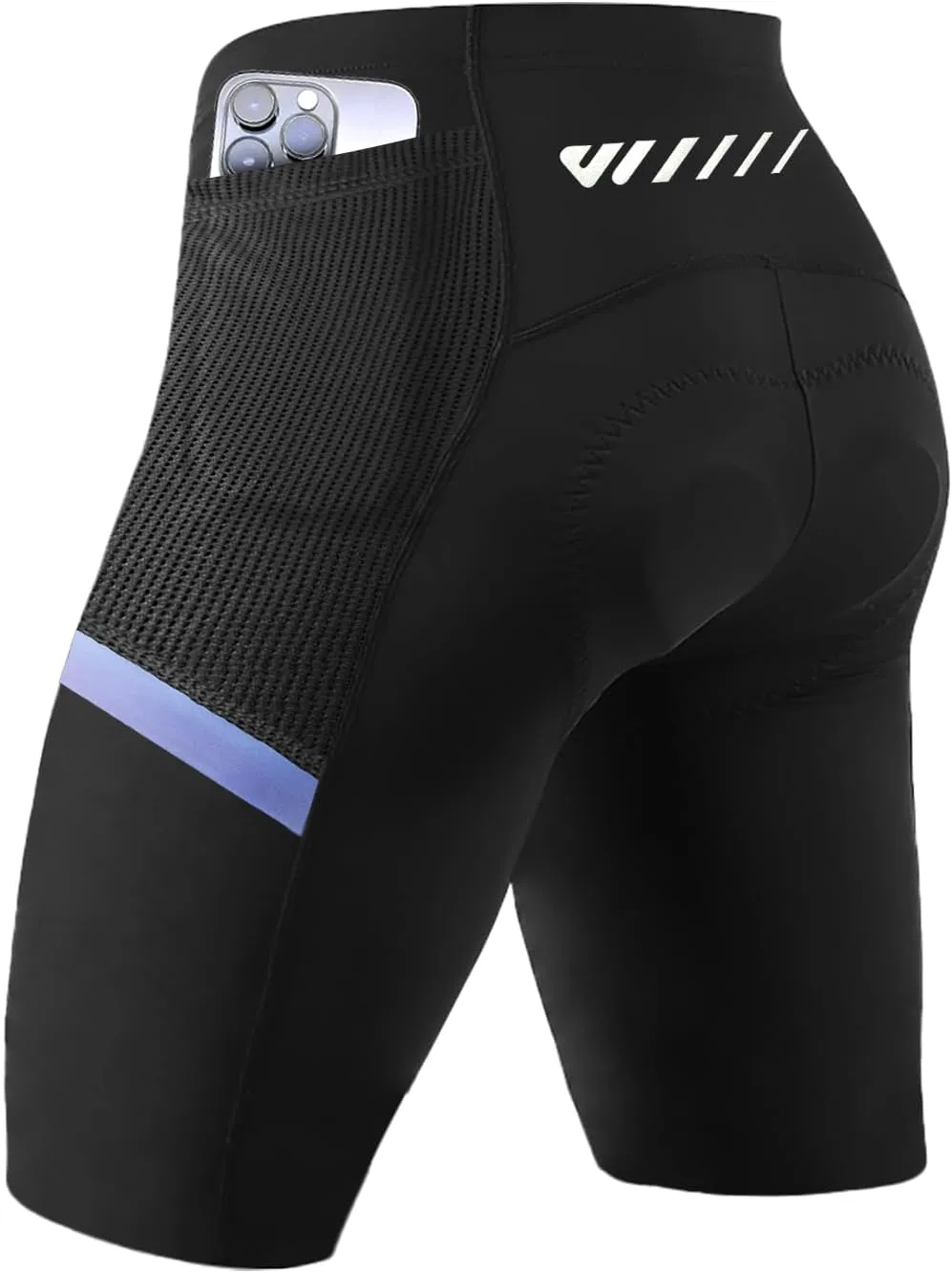 Wulibike Cycling Shorts Men Padded:Tights Highly Elastic Breathable Quick-Drying Road Bike Bicycle Shorts for Men Pockets
