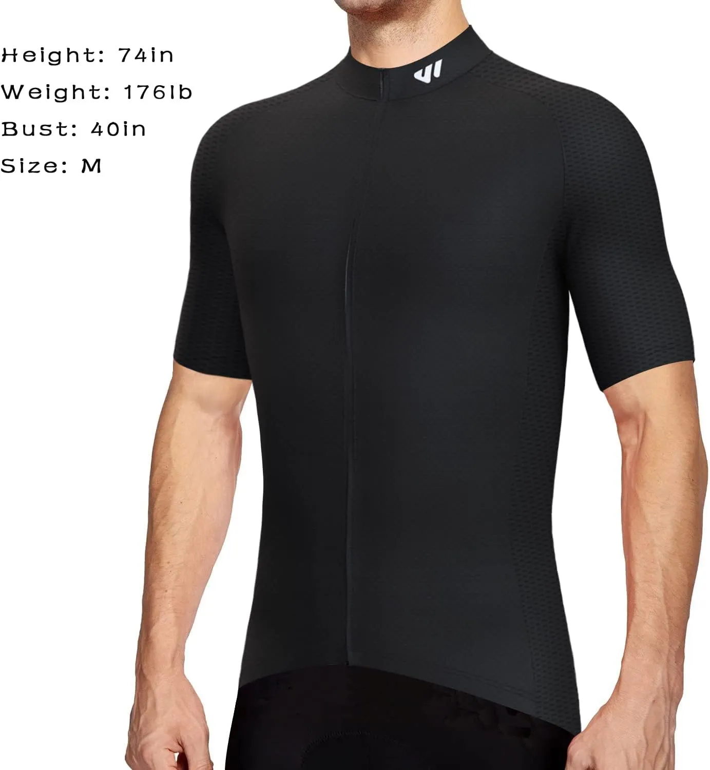 Wulibike Men's Cycling Jerseys Short Sleeve Bike Biking Shirts Full Zip with Pockets Road Bicycle Clothing