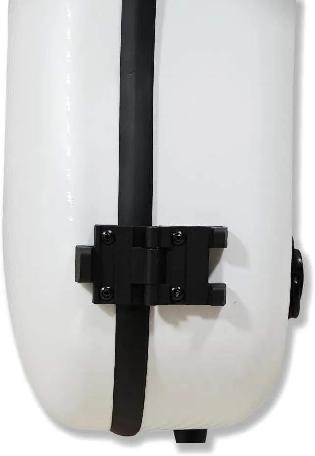 Yinfente Triangle 1.95kg Violin Case 4/4 Full size Carbon Fiber Strong Bag 150kg Pressure Full Size With Adjustable Backstrap Two Bow Holder（White）