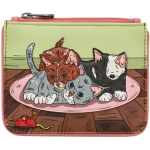 Yoshi Playtime Kittens Zip Top Pink Leather Purse