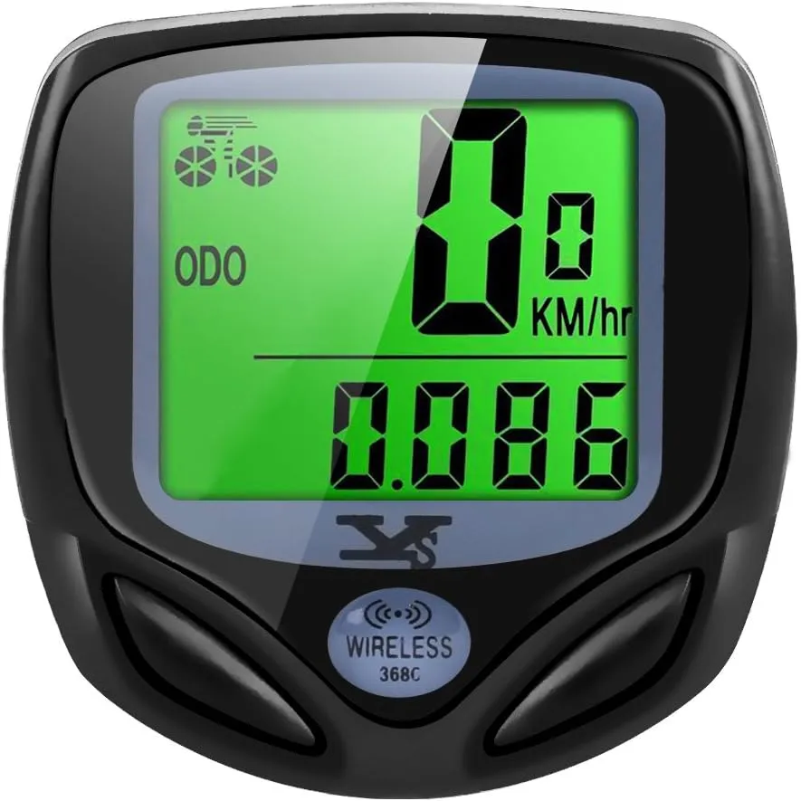 YS SY Bicycle Speedometer and Odometer Wireless Waterproof Cycle Bike Computer with LCD Display & Multi-Functions