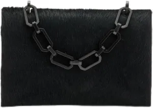 Yua Luxe Clutch, Black