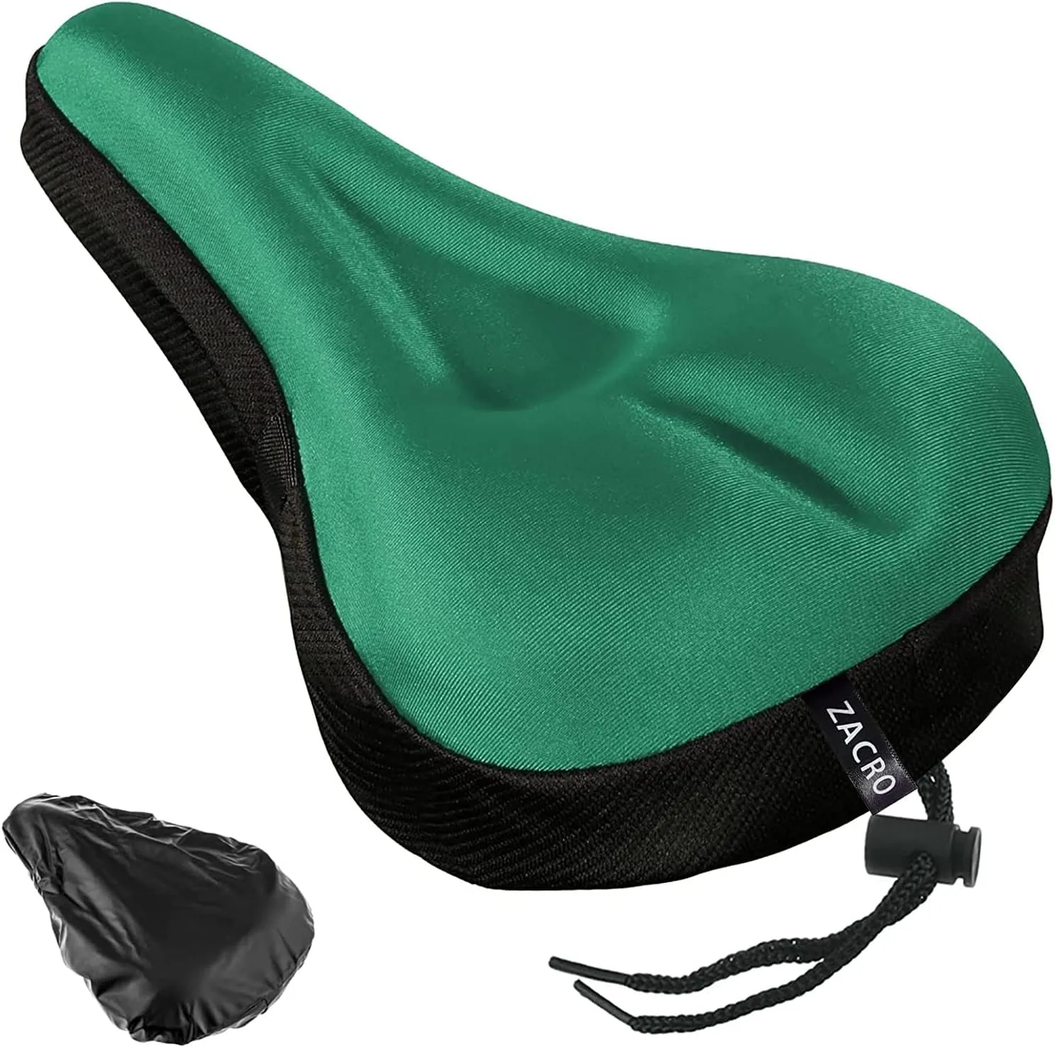 Zacro Bike Seat Cushion - Gel Padded Bike Seat Cover for Men Women Comfort, Extra Soft Exercise Bicycle Seat Compatible with Peloton, Outdoor & Indoor Bike Saddles