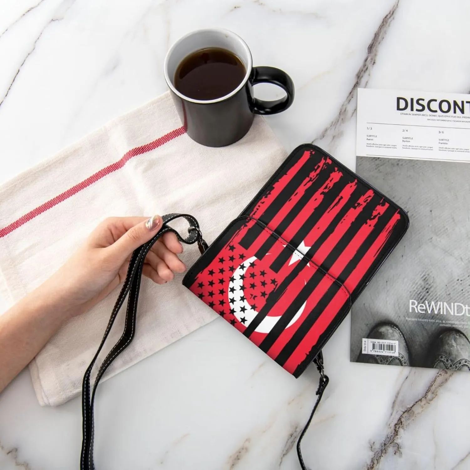Zimbabwe Zimbabwean America Flag Striped Patterns Small Crossbody Purse Cell Phone Bag for Women