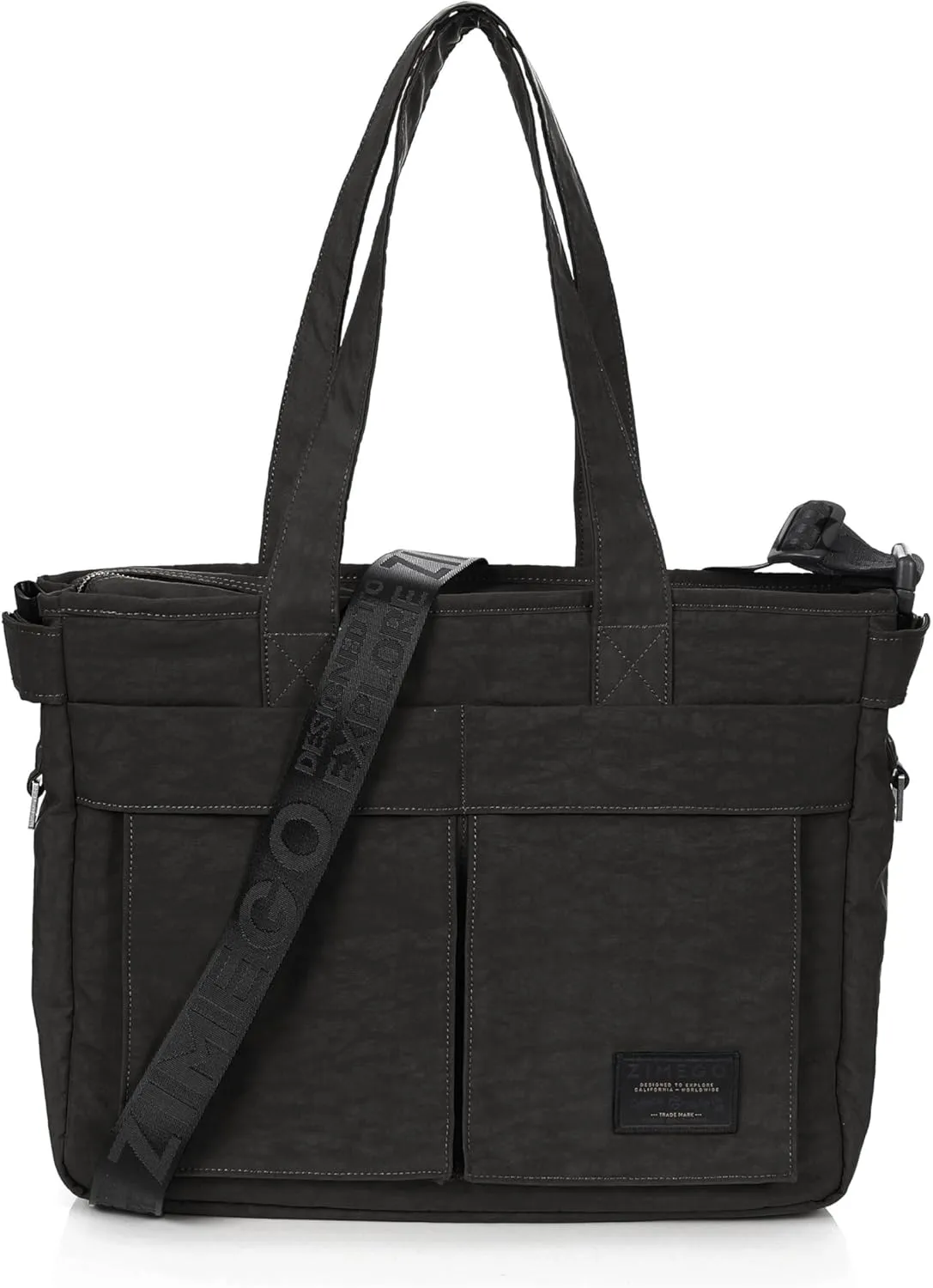 ZIMEGO Stylish Casual Business Laptop Tote Bag – Durable Travel Crossbody Shoulder Bag