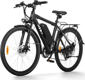 ZNH Electric Mountain Bikes 750w Peak Motor Ebikes with 48V 624Wh Battery 26 in Step Over E Mountain Bike for Commuter 20Mph Electric Bicycle for Adult Up to 80 Miles,21 Speed and Suspension Fork